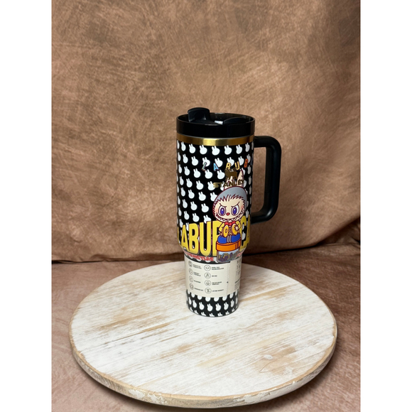 Stanley x Labubu Candy Monsters Tumbler 40oz Black White NWT with Box - Picture 3 of 9